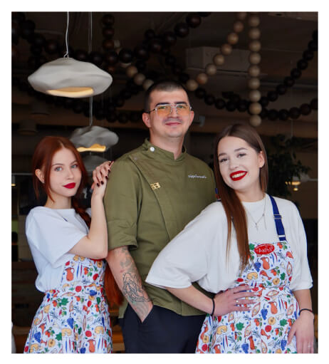 Фотография работников кафе